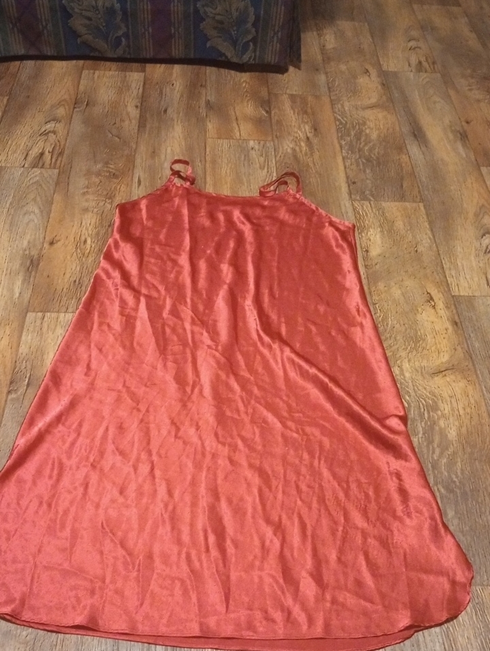 Gilligan & O'Malley Red Satin Slip Dress Maxi